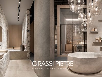 Bagni in pietra: ambienti di design con Grassi Pietre